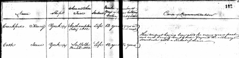 Approx. 1845, from ancestry.com HO 10/59 page 102