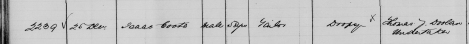 from Linc Tasmania RGD35/1/42 no 2239 Deaths at Launceston, 1873