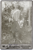 Frank Floyd (1871-1952) at Wood Farm in his Bucks Yeomanry uniform